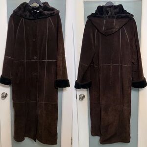 Marvin Richards Dark Brown Leather Coat